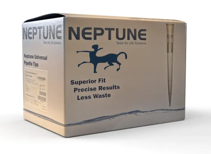 Neptune Filter Tips 20-200 µL Universal Fit Racked, Low Retention, Pre-Sterilized